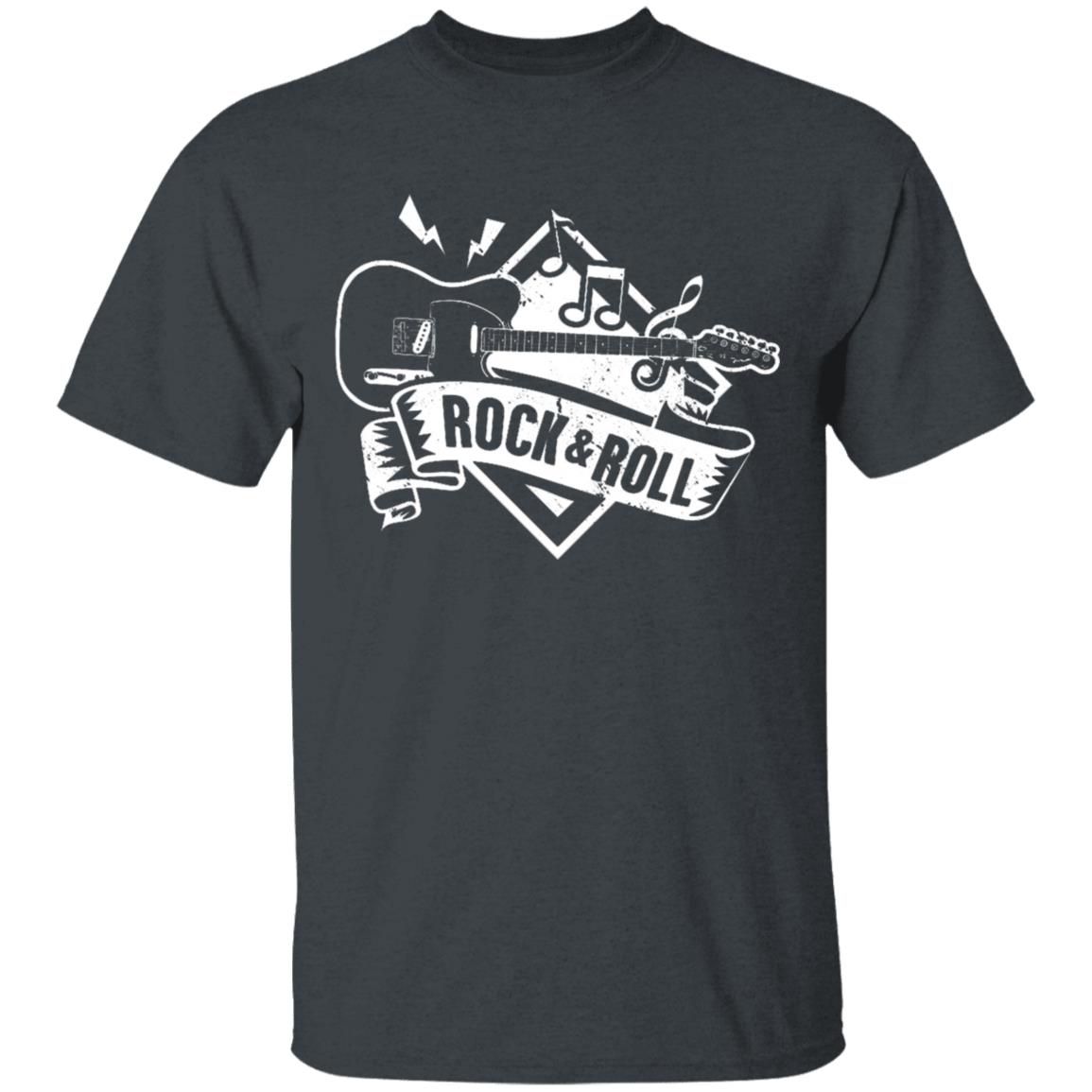 Rock & Roll T Shirt Black - Teechipus