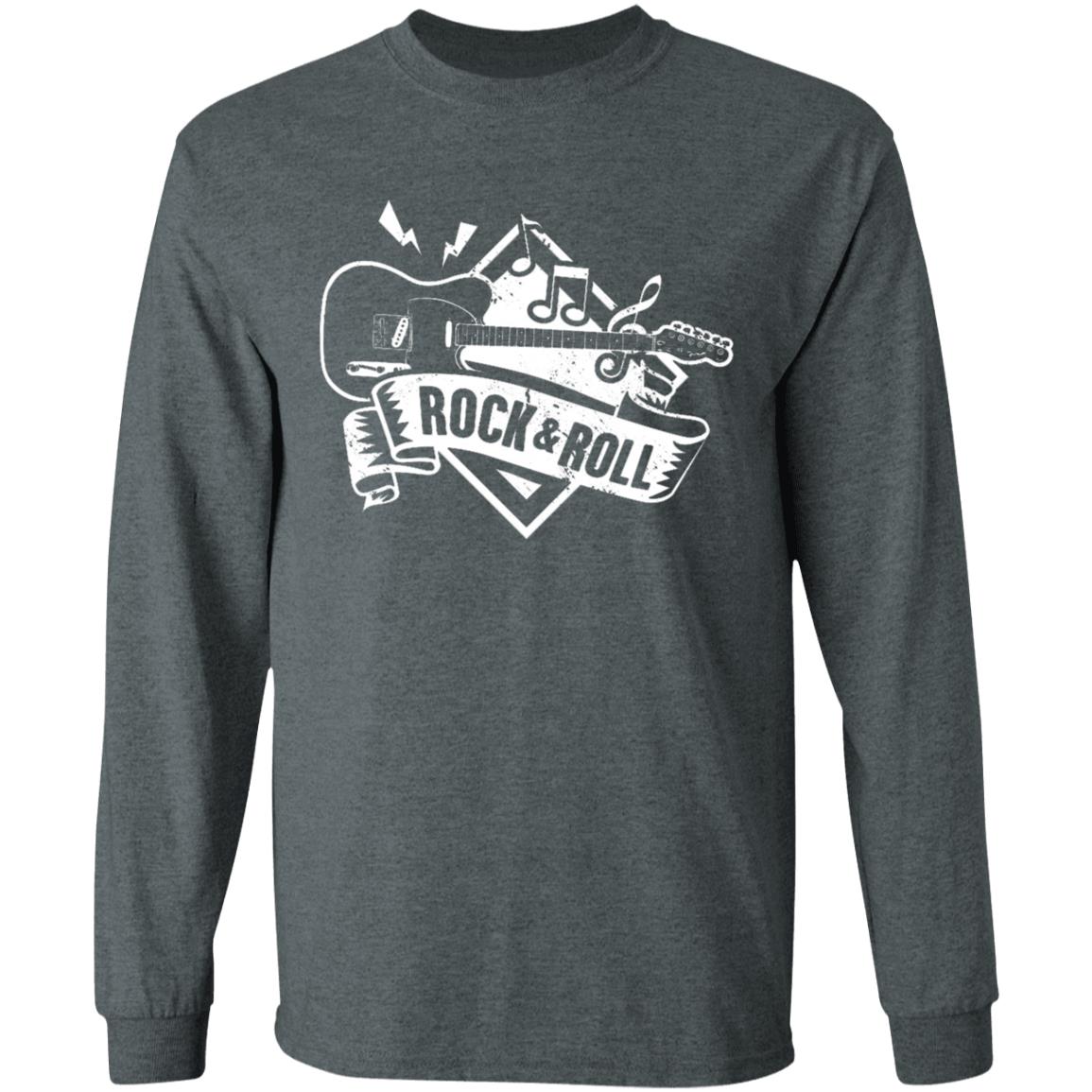 Rock & Roll T Shirt Black - Teechipus