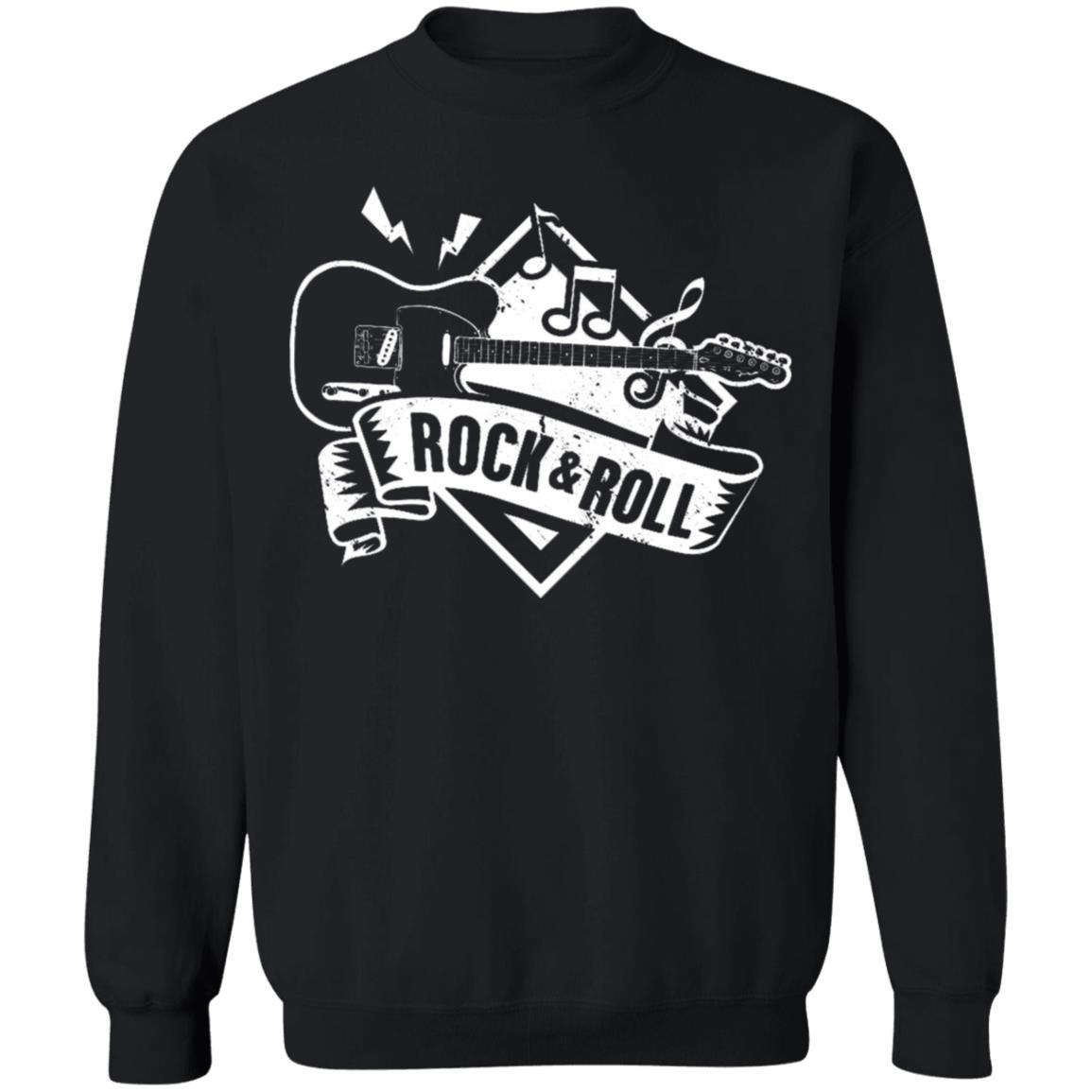 Rock & Roll T Shirt Black - Teechipus