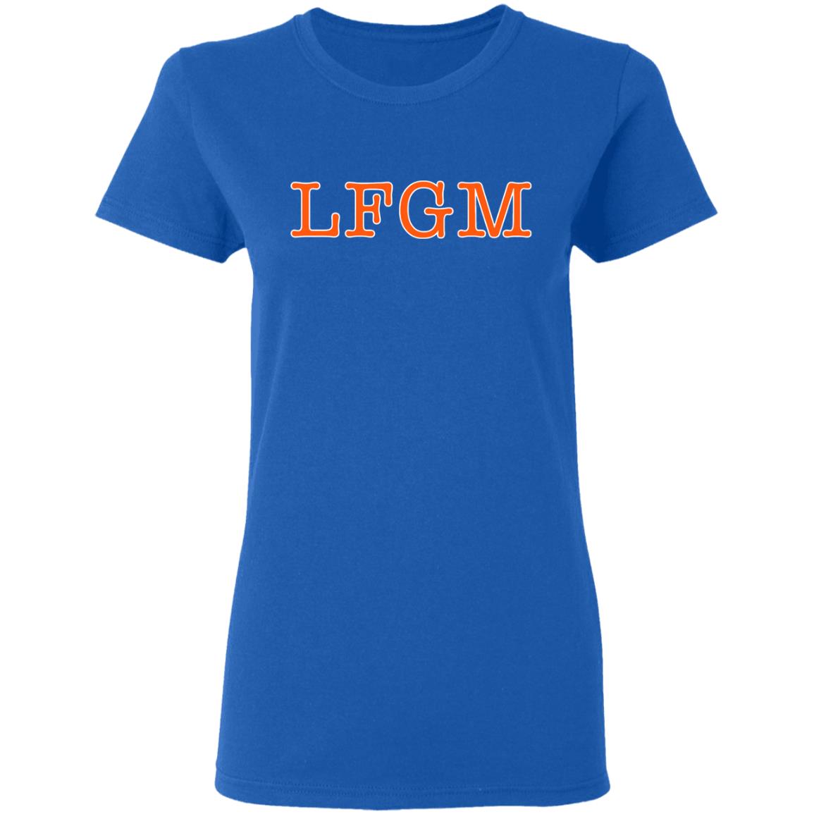LFGM New York Baseball Blue T Shirt - Teechipus