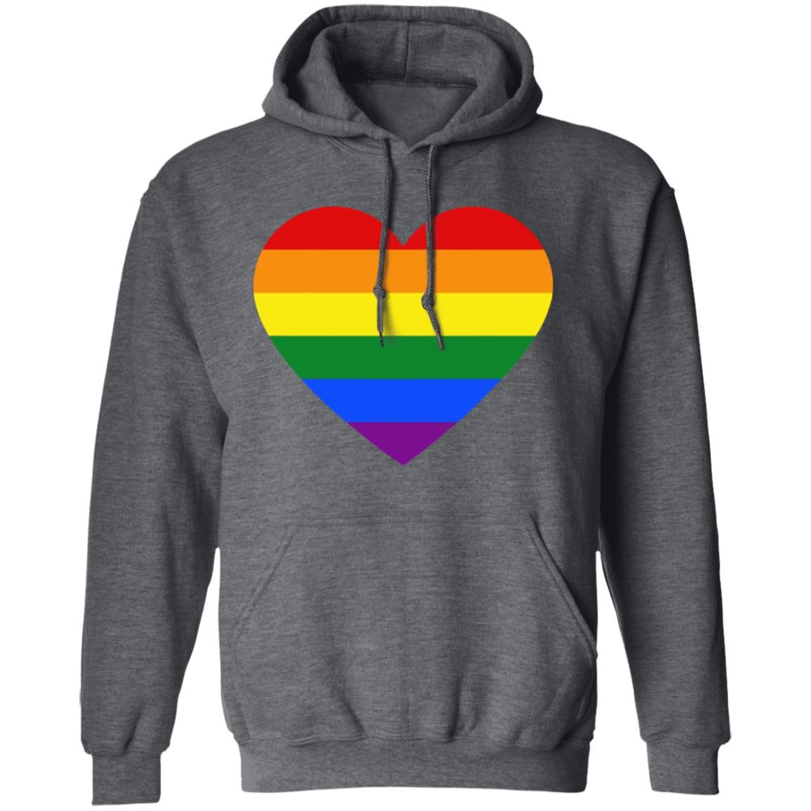 Rainbow Heart Lesbian Pride LGBT Pride G T Shirt - Teechipus