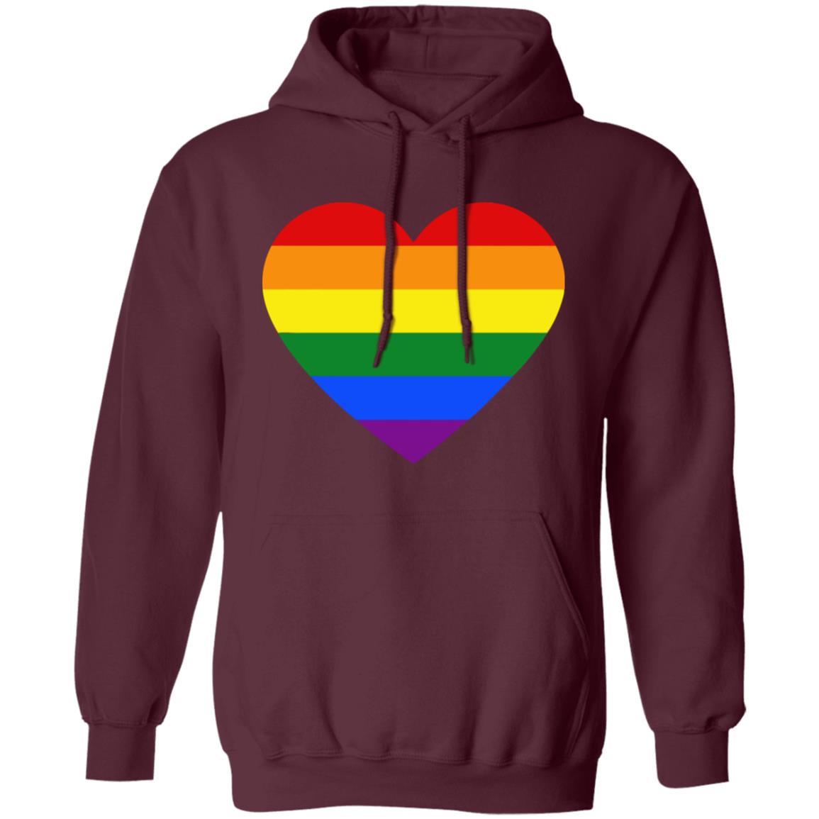 Rainbow Heart Lesbian Pride LGBT Pride G T Shirt - Teechipus