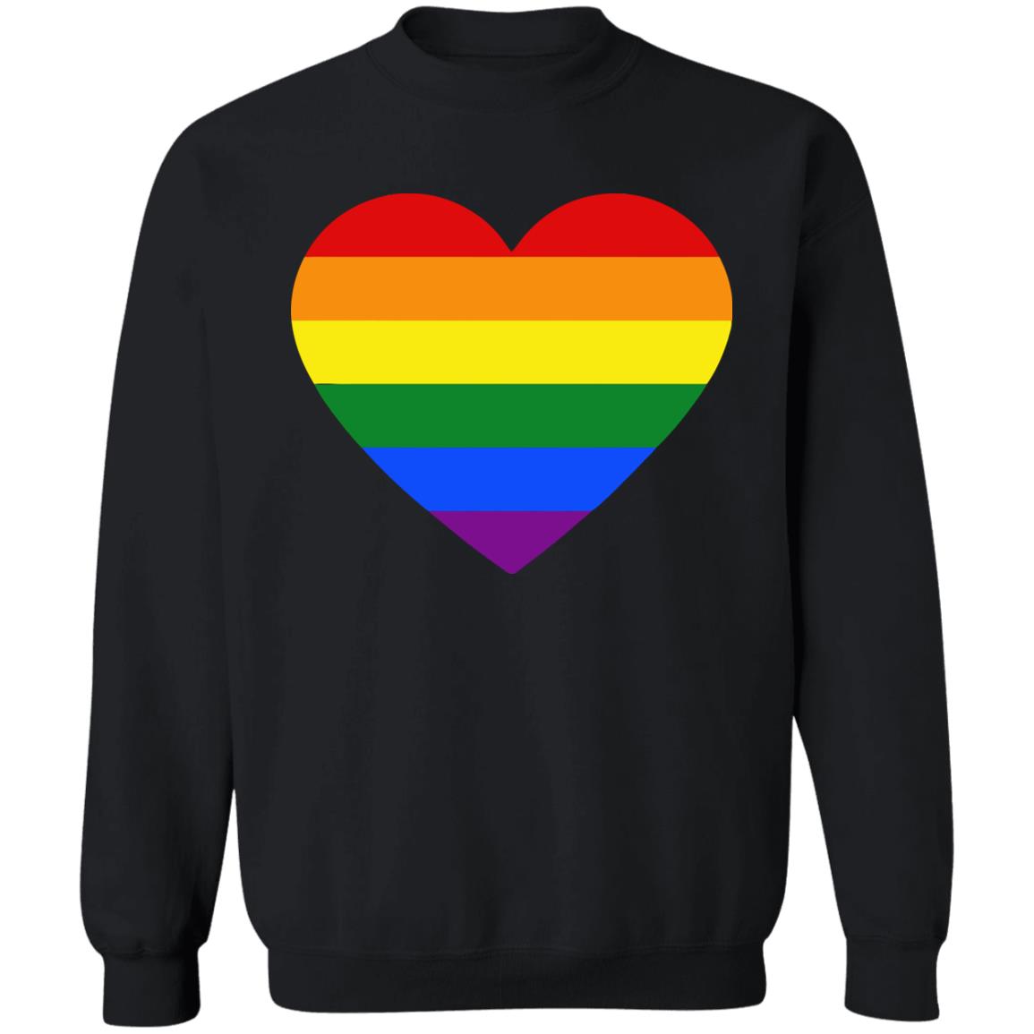 Rainbow Heart Lesbian Pride LGBT Pride G T Shirt - Teechipus