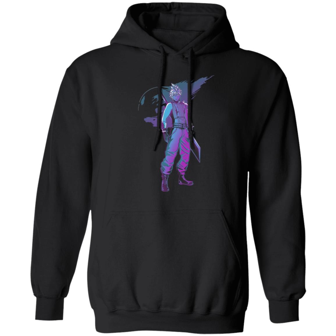 Retro Fantasy T Shirt Black Hoodie - Teechipus