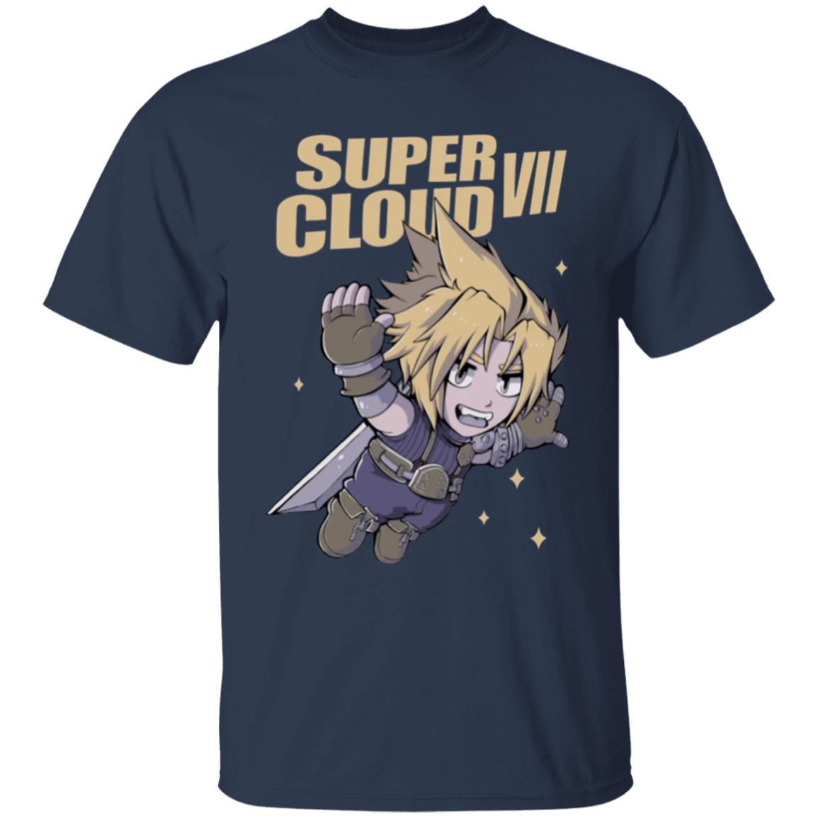 Super Cloud T Shirt Navy Hoodie Sweatshirt - Teechipus
