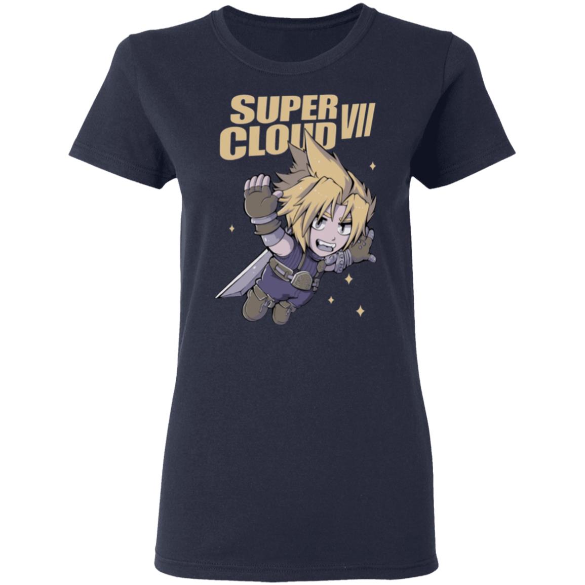 Super Cloud T Shirt Navy Hoodie Sweatshirt - Teechipus