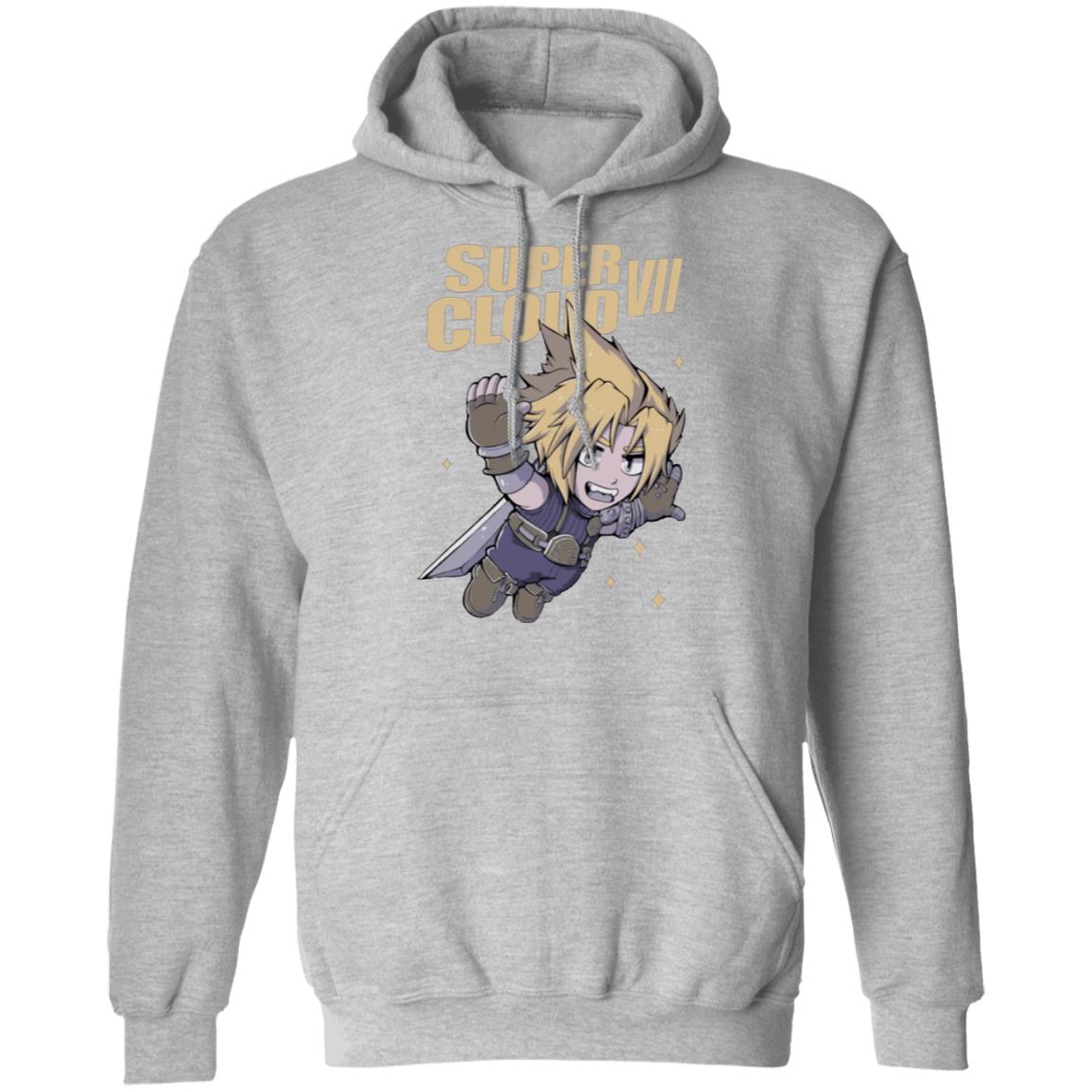 Super Cloud T Shirt Navy Hoodie Sweatshirt - Teechipus