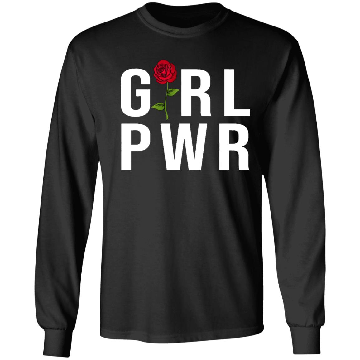Girl Power Grl Pwr Vintage Inspired Feminist Hipster Tumblr Red Rose Kids T Shirt hoodie - Teechipus