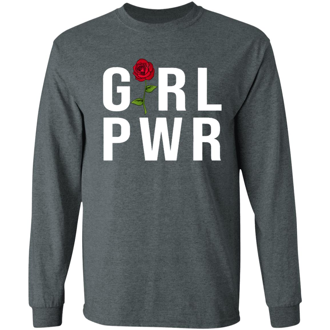 Girl Power Grl Pwr Vintage Inspired Feminist Hipster Tumblr Red Rose Kids T Shirt hoodie - Teechipus