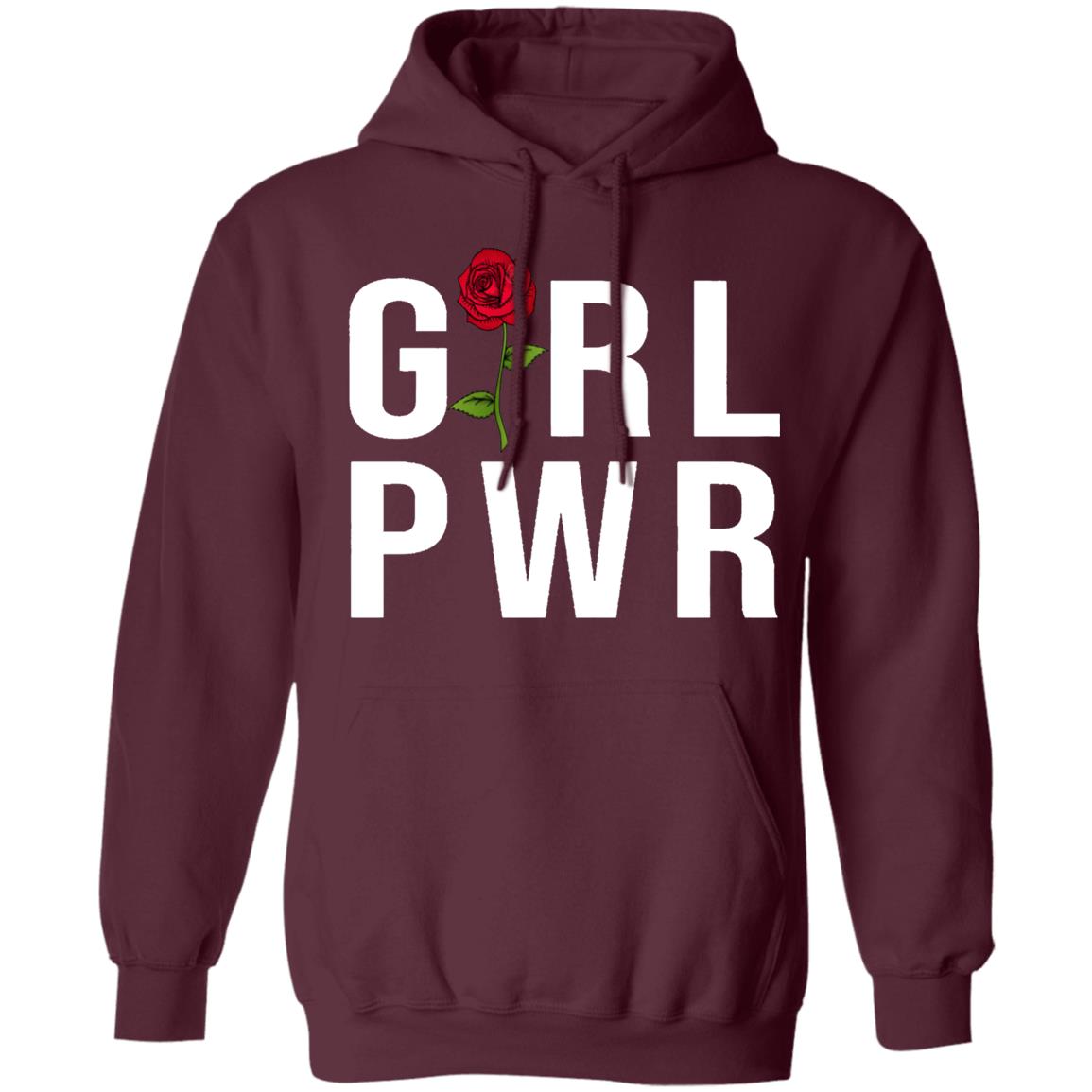 Girl Power Grl Pwr Vintage Inspired Feminist Hipster Tumblr Red Rose Kids T Shirt hoodie - Teechipus