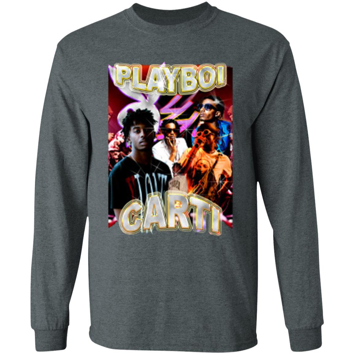 Playboi Carti Vintage Merch T shirt Black Hoodie - Teechipus