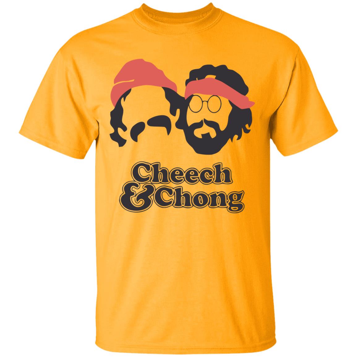Cheech & Chong Men's Face Outline T Shirt Sport Grey Hoodie Sweatshirt - Teechipus