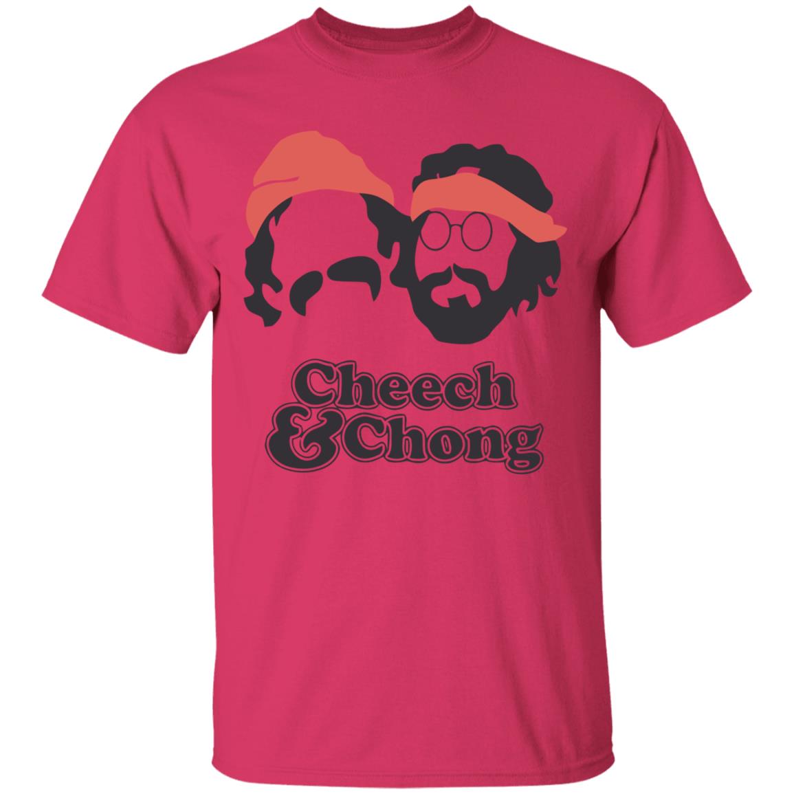 Cheech & Chong Men's Face Outline T Shirt Sport Grey Hoodie Sweatshirt - Teechipus