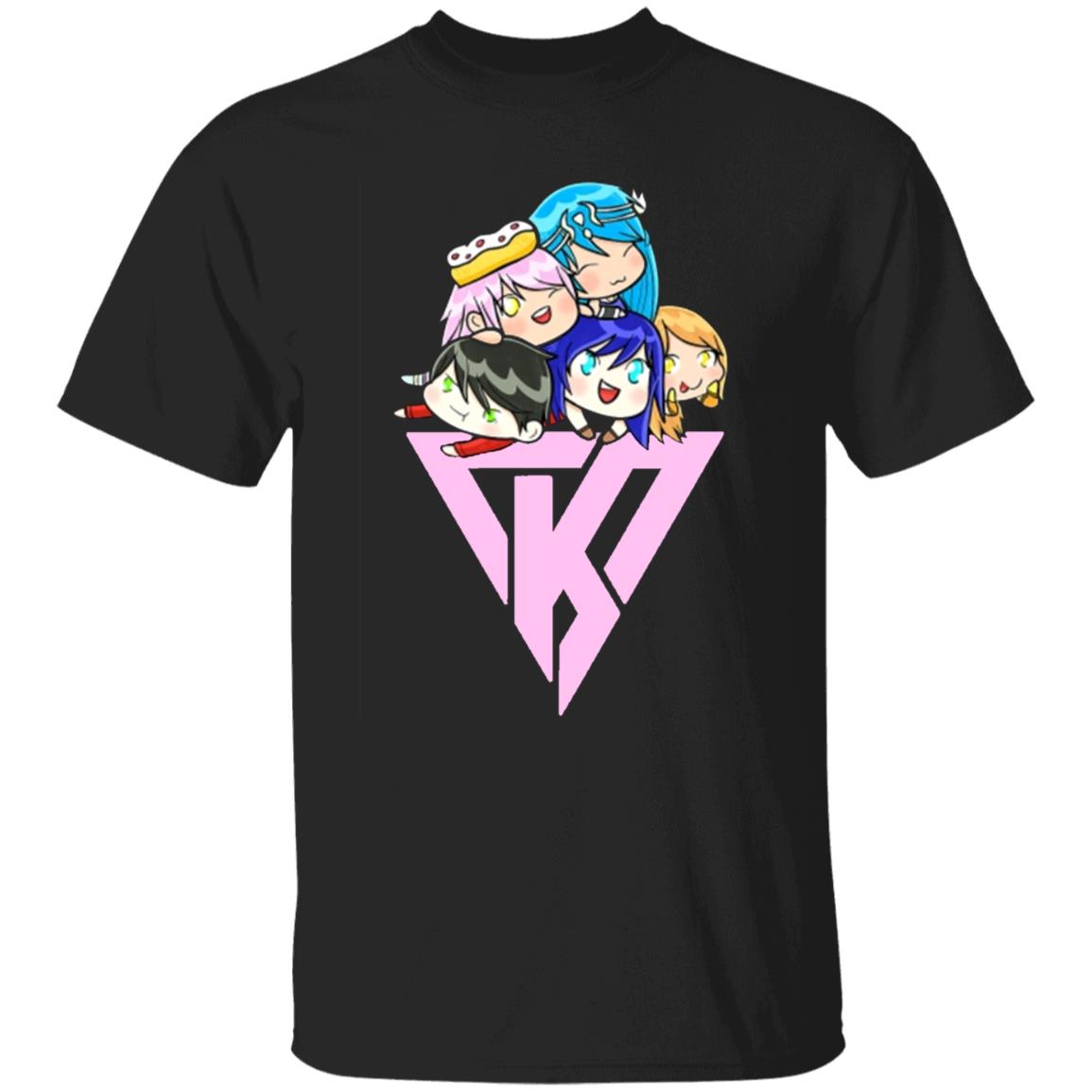 Funneh And The Krew Gacha Life Men Hoodie Black T Shirt - Teechipus