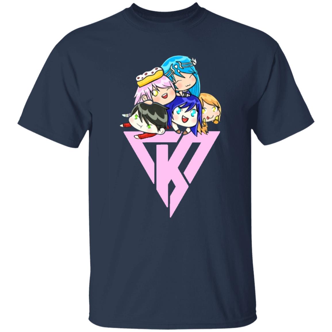 Funneh And The Krew Gacha Life Men Hoodie Black T Shirt - Teechipus