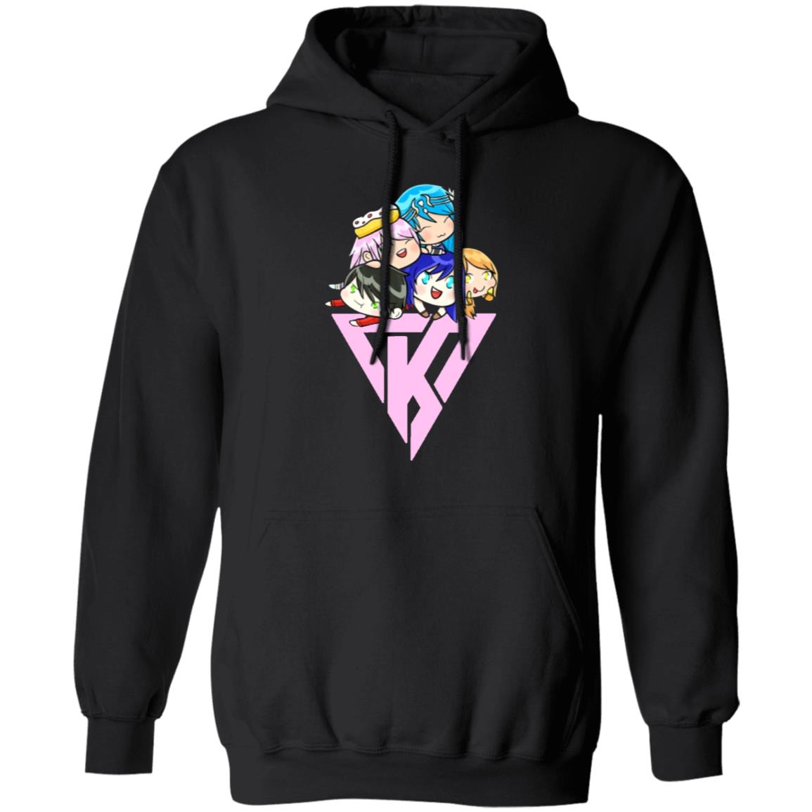 Funneh And The Krew Gacha Life Men Hoodie Black T Shirt - Teechipus