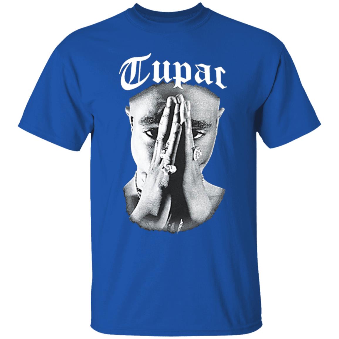 Tupac Shirt. Celebrate one of hip-hop's greatest legends with the Cross Colours x Tupac Praying Hand black t-shirt. Featuring a praying-hands picture of Tupac Shakur with large