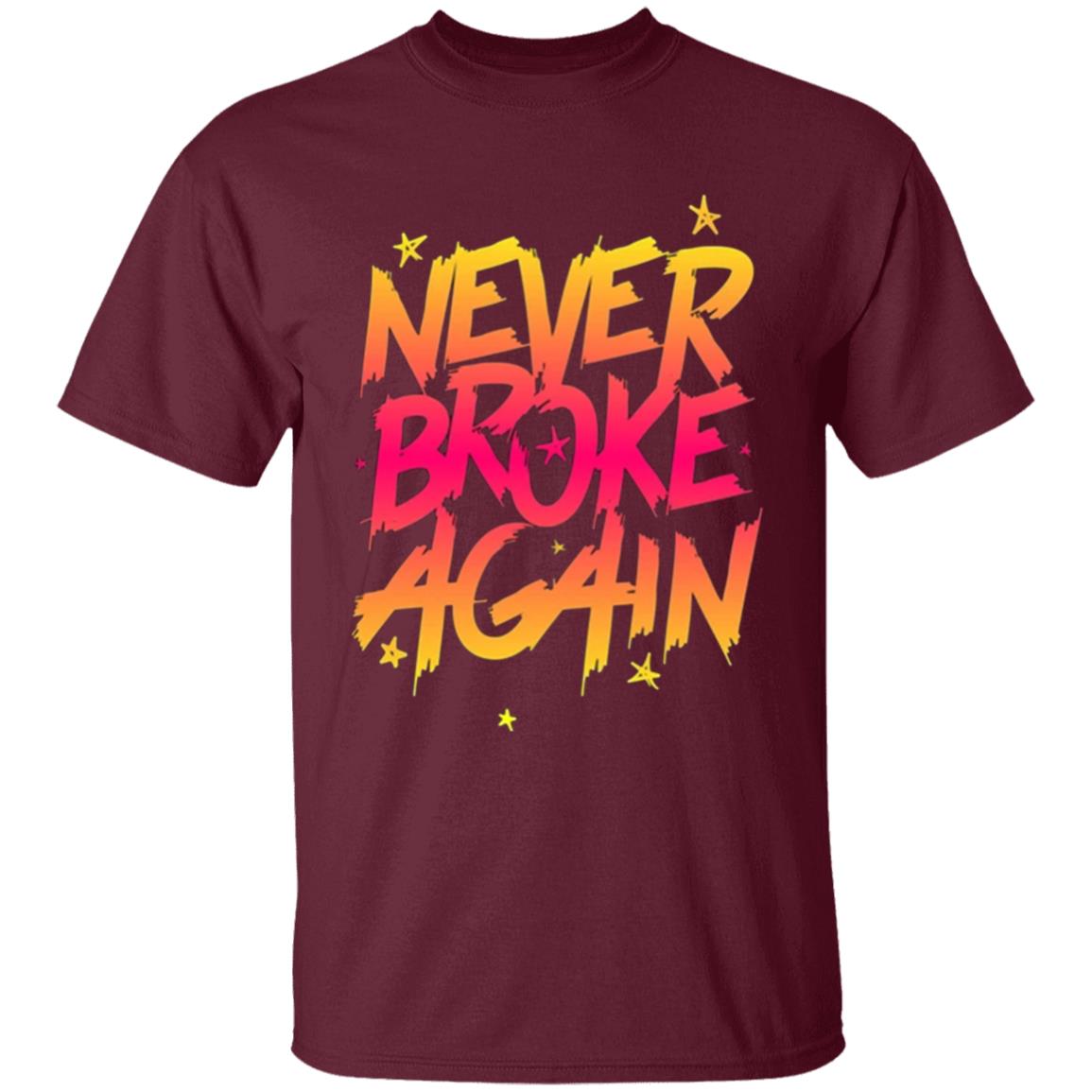 Never Broke Again Faded Yellow Red T-Shirt - Black Hoodie Sweatshirt - Teechipus