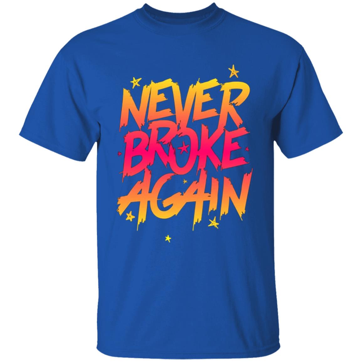 Never Broke Again Faded Yellow Red T-Shirt - Black Hoodie Sweatshirt - Teechipus