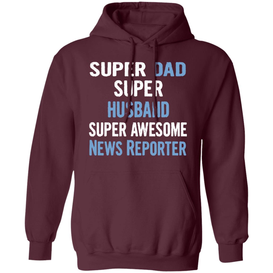Super Dad Husband News Reporter Dad Black T Shirt - Teechipus
