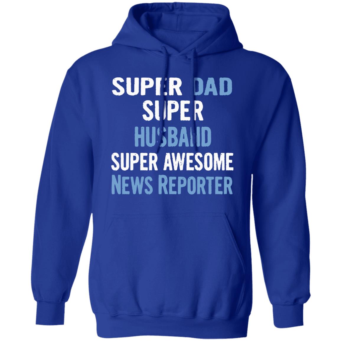 Super Dad Husband News Reporter Dad Black T Shirt - Teechipus