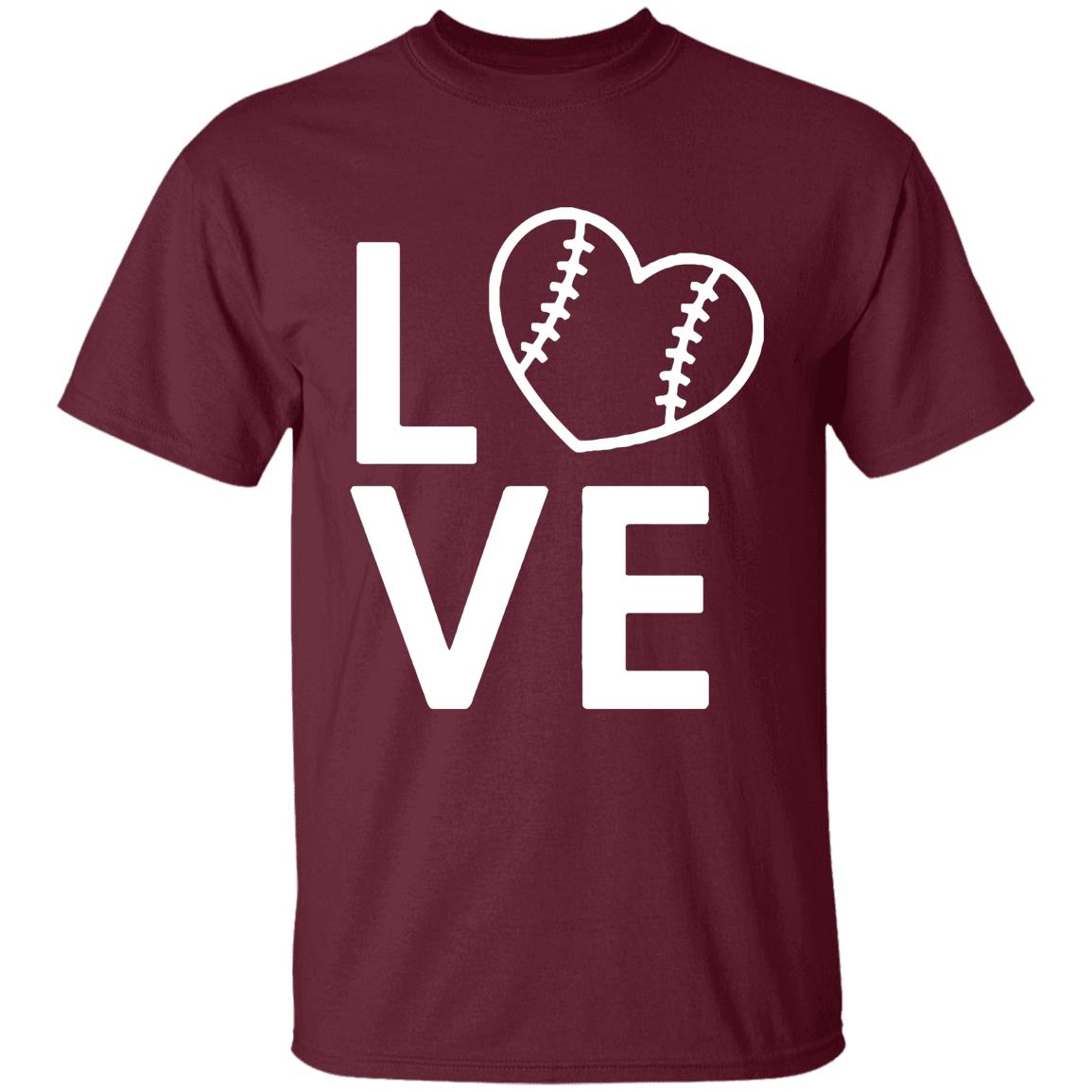 Baseball Love T Shirt Hoodie Sweatshirt Plus Size - Teechipus