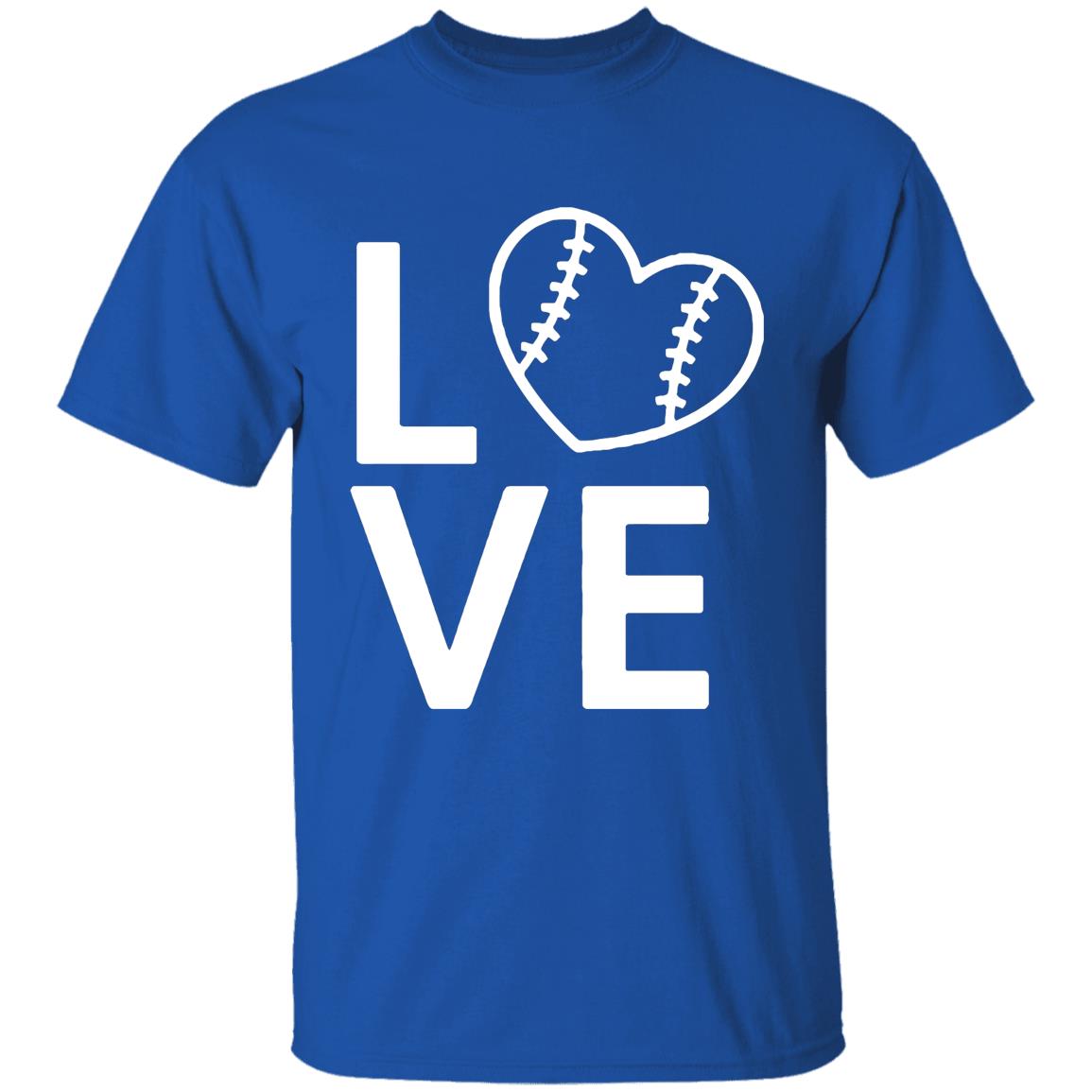 Baseball Love T Shirt Hoodie Sweatshirt Plus Size - Teechipus