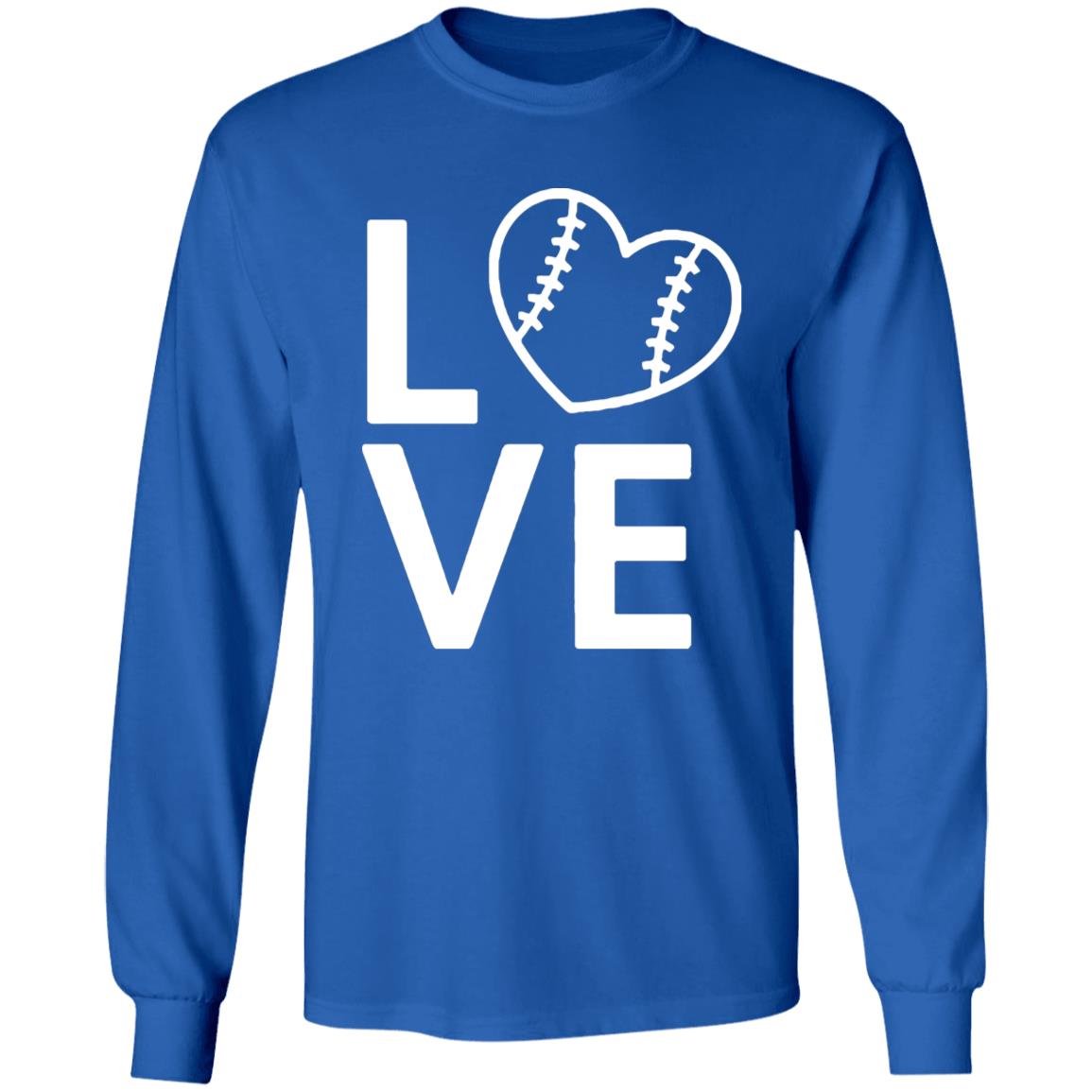 Baseball Love T Shirt Hoodie Sweatshirt Plus Size - Teechipus