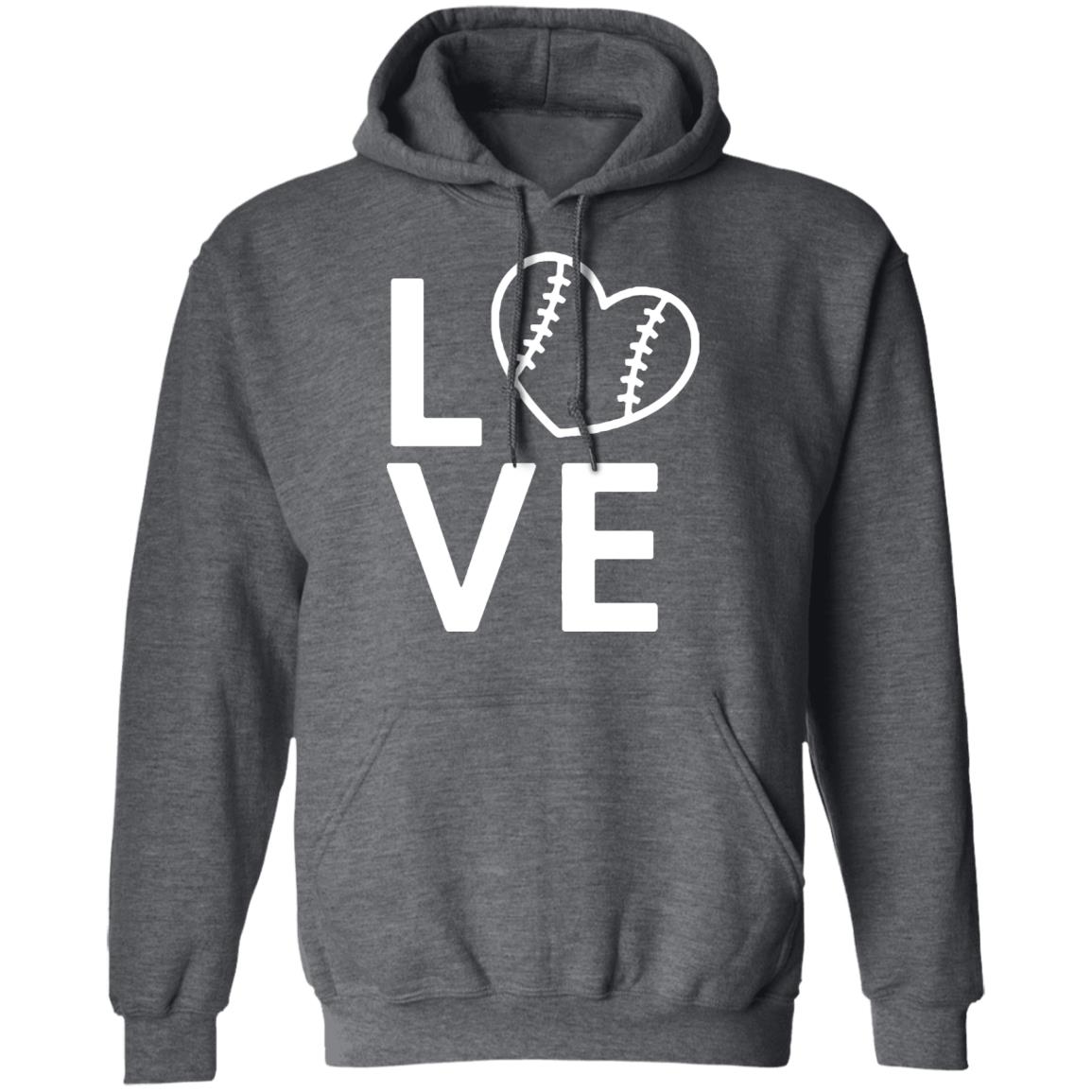 Baseball Love T Shirt Hoodie Sweatshirt Plus Size - Teechipus