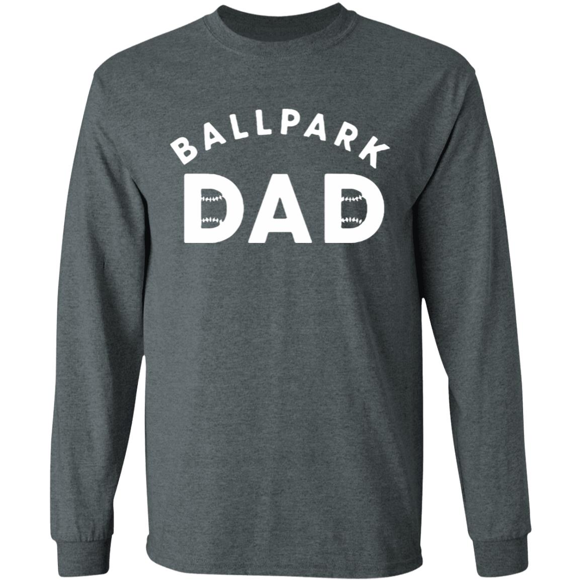 Ballpark Dad T Shirt Black Hoodie Sweatshirt - Teechipus