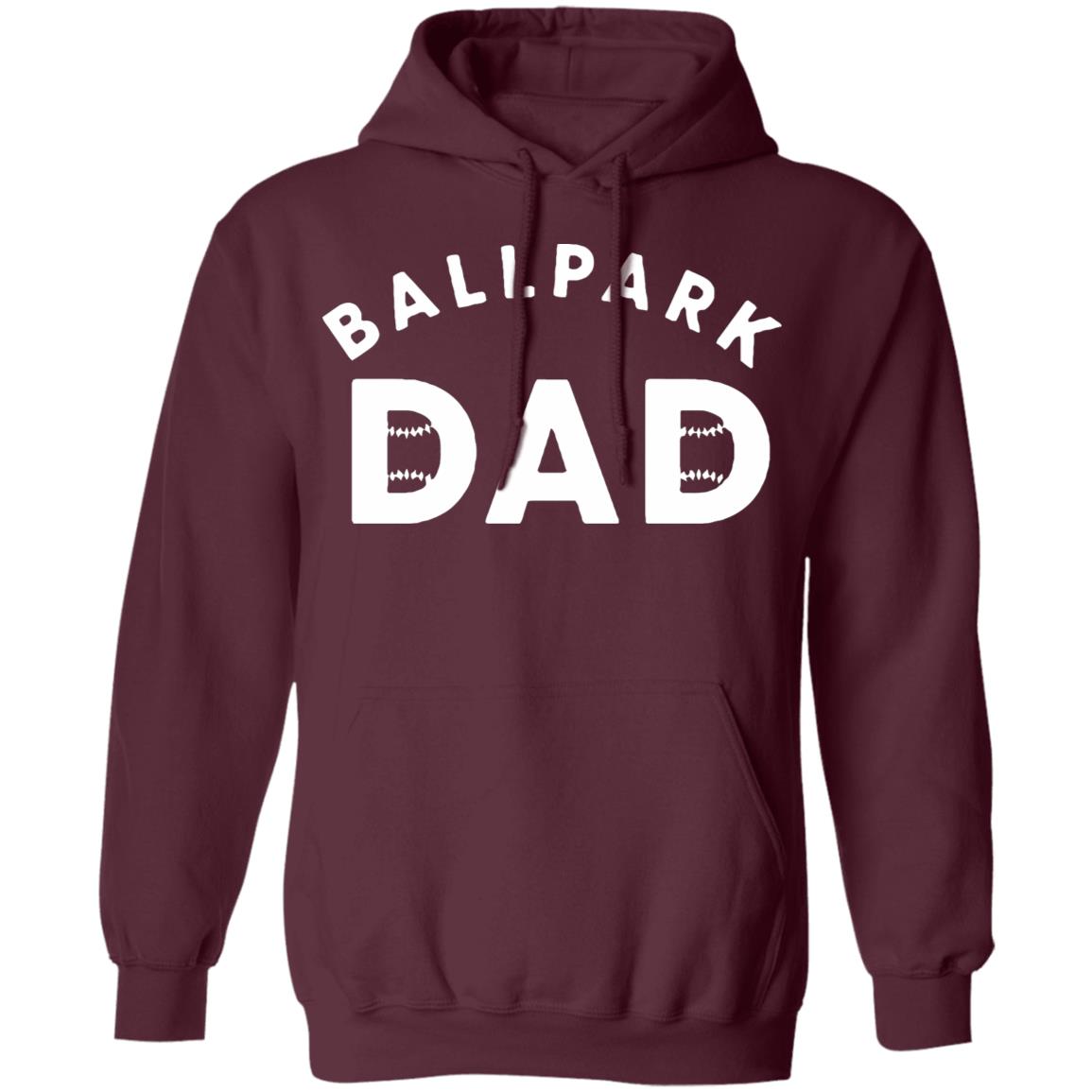 Ballpark Dad T Shirt Black Hoodie Sweatshirt - Teechipus