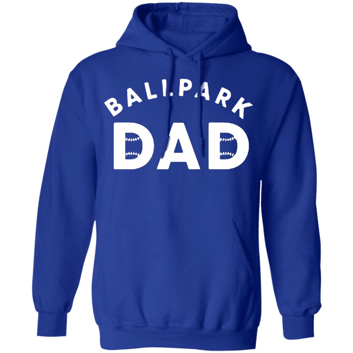 Ballpark Dad T Shirt Black Hoodie Sweatshirt - Teechipus