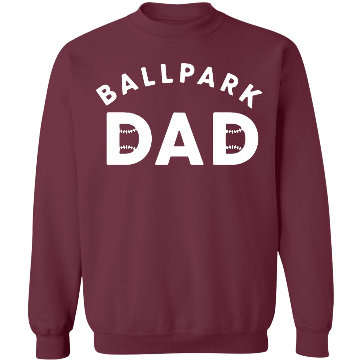 Ballpark Dad T Shirt Black Hoodie Sweatshirt - Teechipus