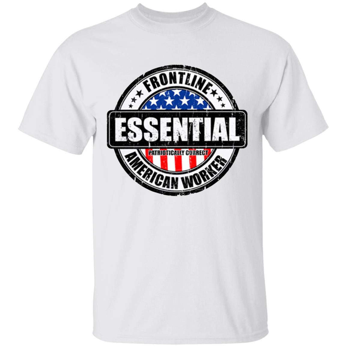 Essential Worker Shirt Gift idea for birthday Valentines Day Father’s Day Halloween Day Thanksgiving or Christmas gifts! Great Valentines Day gift for your boyfriend. Funny and sarcastic sayings and quotes novelty graphic t shirts make a great gift if your dad is the best.White Clothing plus size - Teechipus