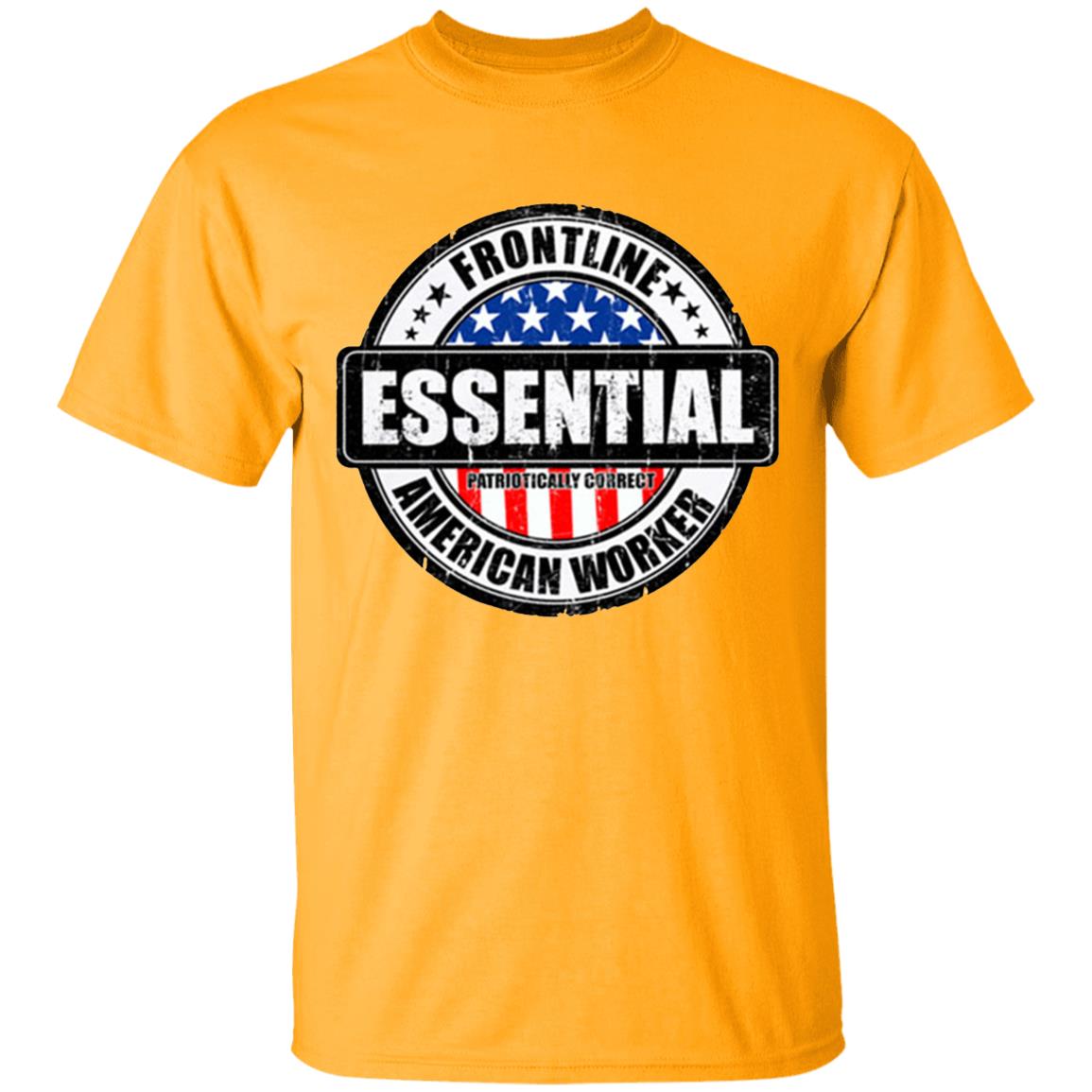 Essential Worker Shirt Gift idea for birthday Valentines Day Father’s Day Halloween Day Thanksgiving or Christmas gifts! Great Valentines Day gift for your boyfriend. Funny and sarcastic sayings and quotes novelty graphic t shirts make a great gift if your dad is the best.White Clothing plus size - Teechipus