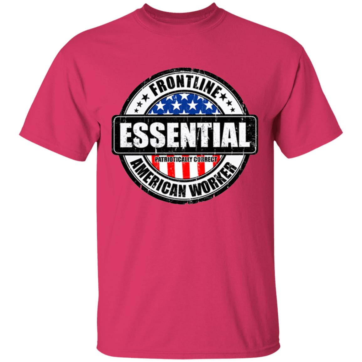 Essential Worker Shirt Gift idea for birthday Valentines Day Father’s Day Halloween Day Thanksgiving or Christmas gifts! Great Valentines Day gift for your boyfriend. Funny and sarcastic sayings and quotes novelty graphic t shirts make a great gift if your dad is the best.White Clothing plus size - Teechipus
