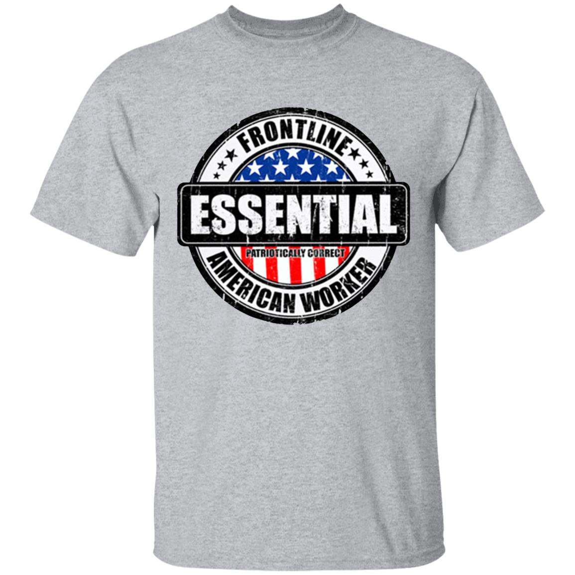 Essential Worker Shirt Gift idea for birthday Valentines Day Father’s Day Halloween Day Thanksgiving or Christmas gifts! Great Valentines Day gift for your boyfriend. Funny and sarcastic sayings and quotes novelty graphic t shirts make a great gift if your dad is the best.White Clothing plus size - Teechipus