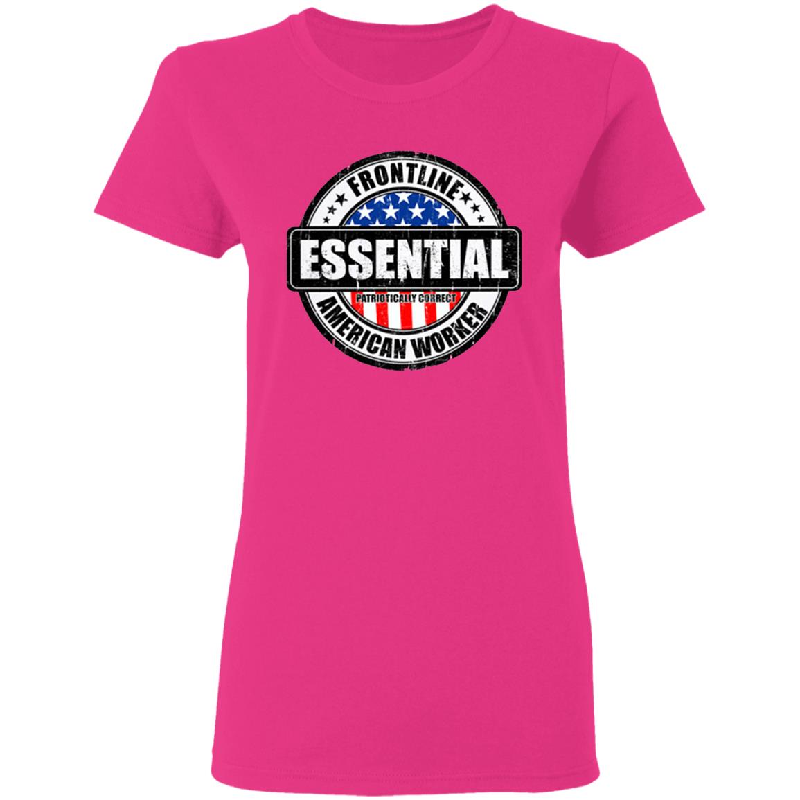 Essential Worker Shirt Gift idea for birthday Valentines Day Father’s Day Halloween Day Thanksgiving or Christmas gifts! Great Valentines Day gift for your boyfriend. Funny and sarcastic sayings and quotes novelty graphic t shirts make a great gift if your dad is the best.White Clothing plus size - Teechipus