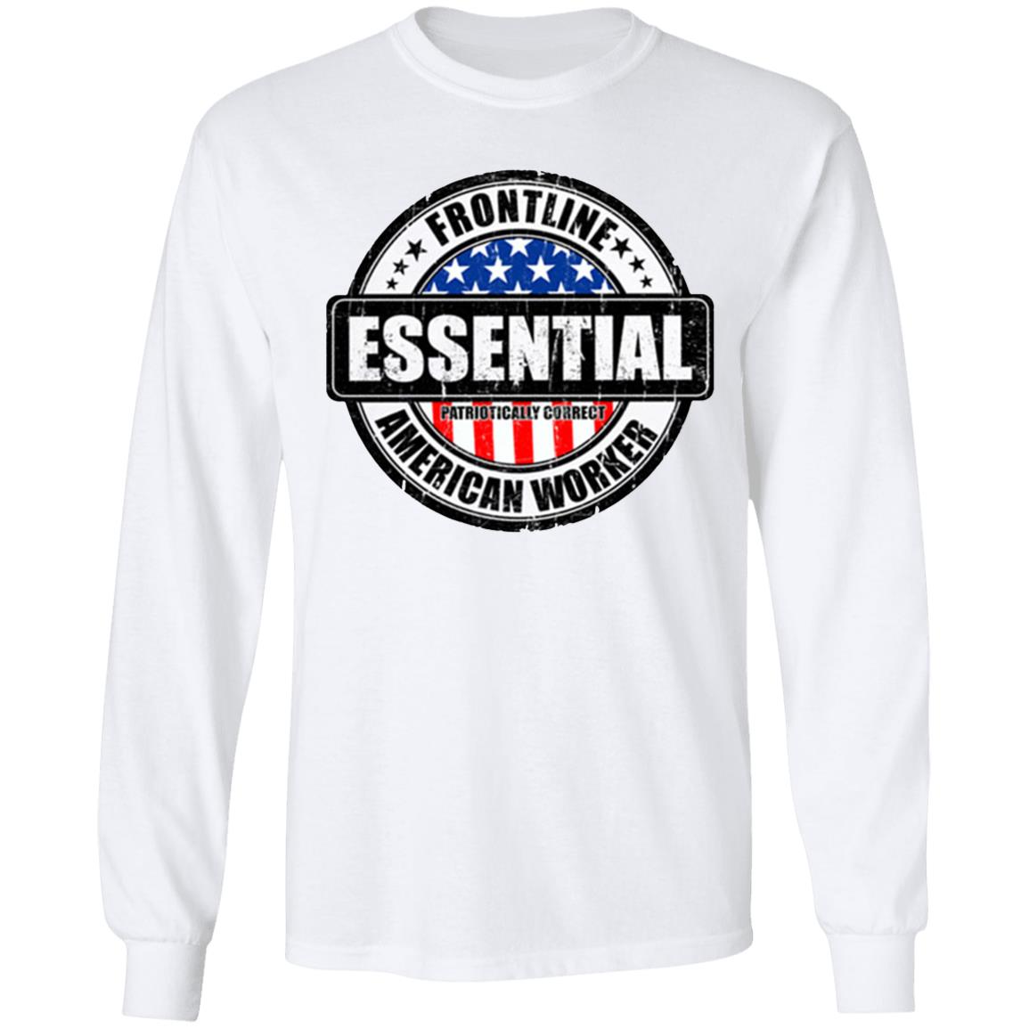 Essential Worker Shirt Gift idea for birthday Valentines Day Father’s Day Halloween Day Thanksgiving or Christmas gifts! Great Valentines Day gift for your boyfriend. Funny and sarcastic sayings and quotes novelty graphic t shirts make a great gift if your dad is the best.White Clothing plus size - Teechipus
