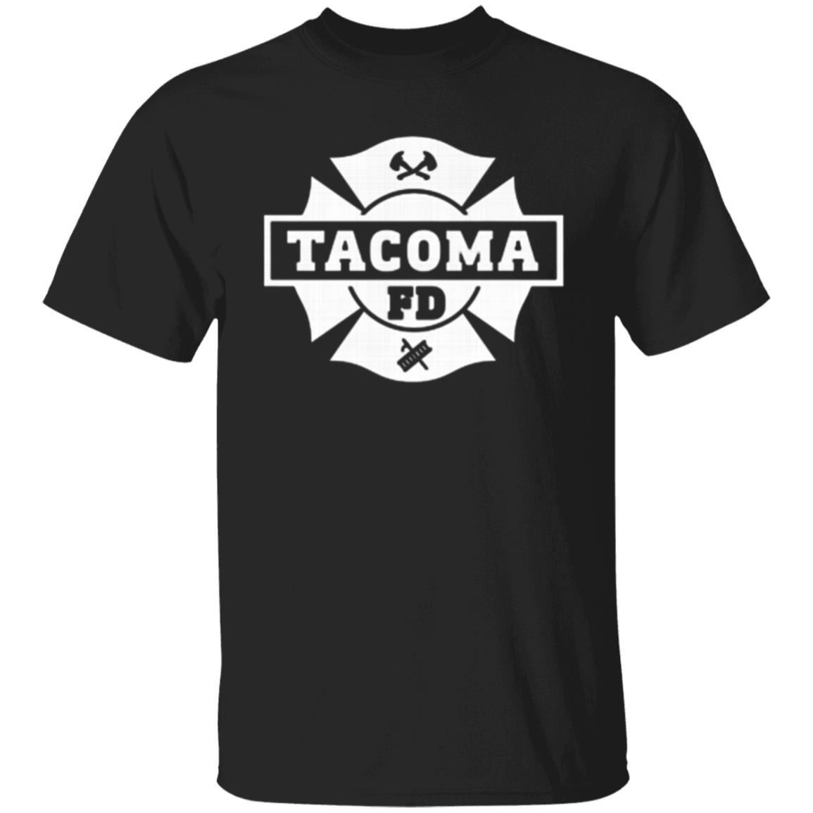 Tacoma FD Logo T Shirt Black Hoodie Sweatshirt - Teechipus