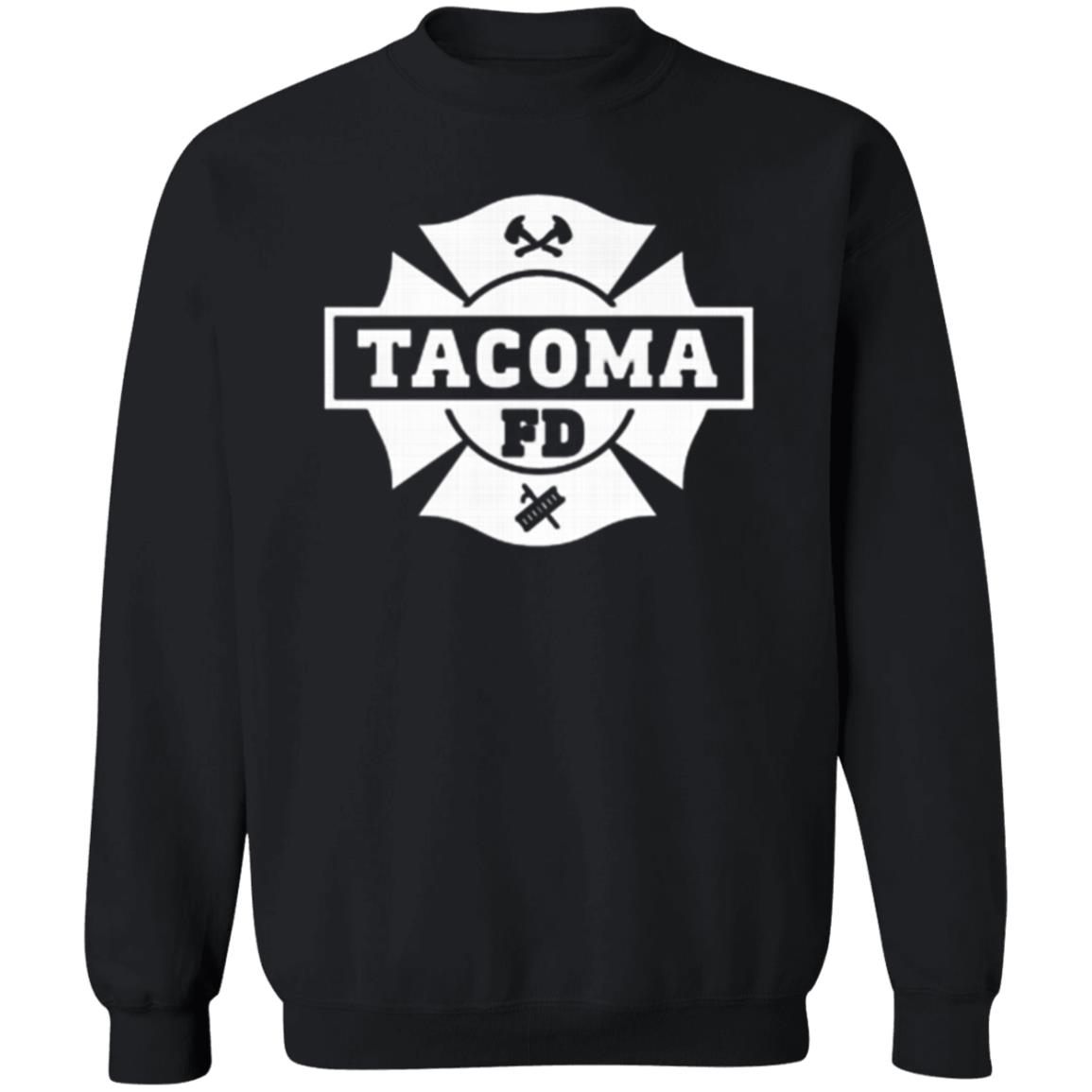 Tacoma FD Logo T Shirt Black Hoodie Sweatshirt - Teechipus