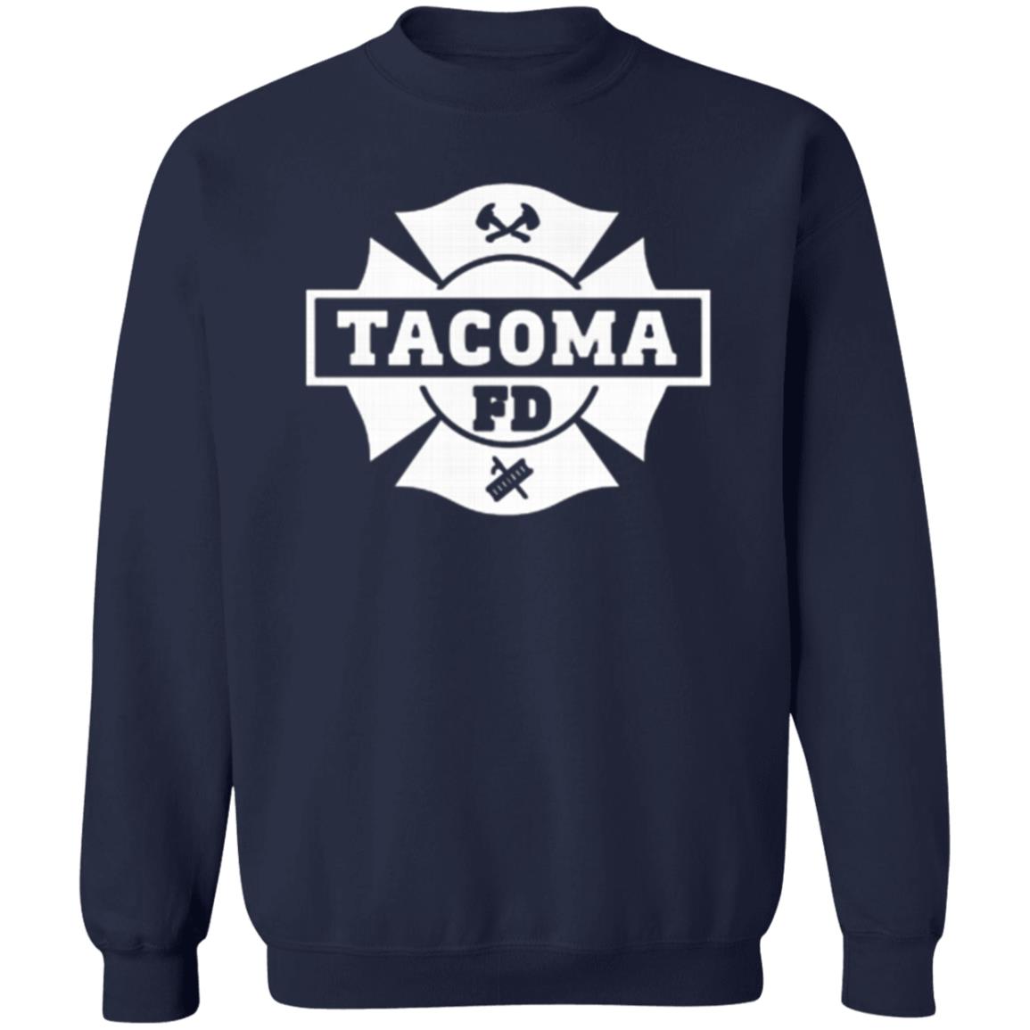 Tacoma FD Logo T Shirt Black Hoodie Sweatshirt - Teechipus