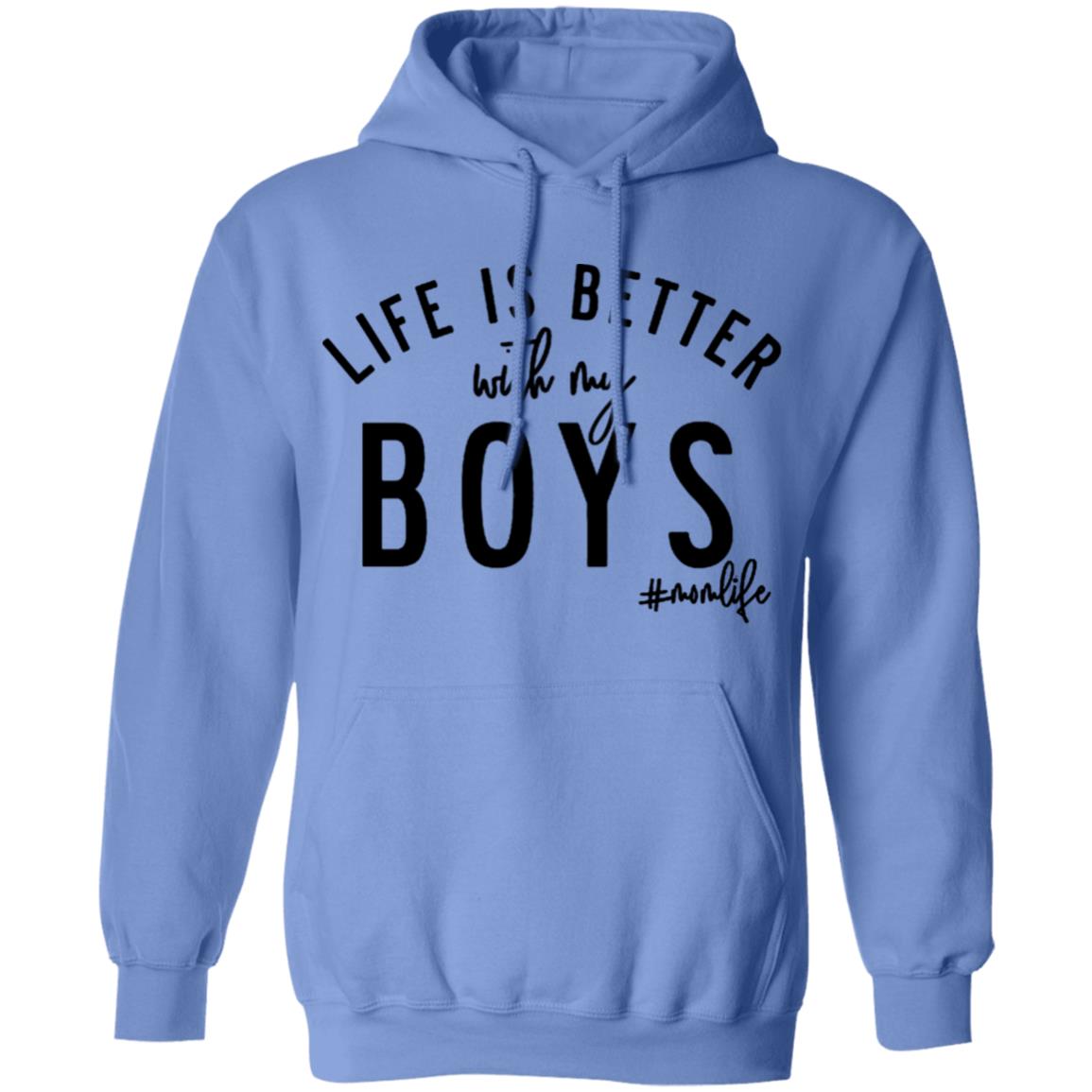 Life is Better with my Boys Boy Mom Shirt Graphic Tee Shirts for Moms Mother's Day Gift Boy Mama Mom of Boys Shirts - Teechipus