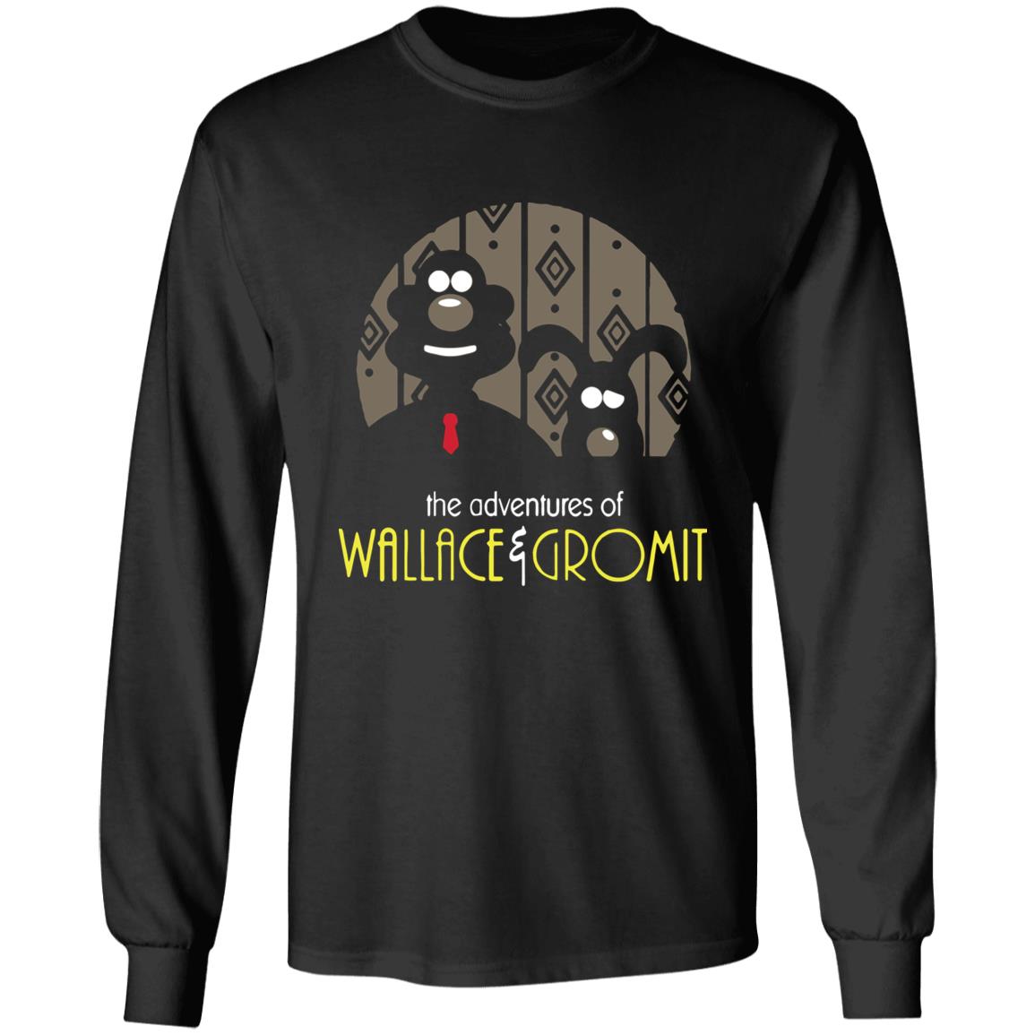 Wallace and Gromit Shirt. A special gift and that suitable for everyone black HoodieSweatshirt Plus Size - Teechipus