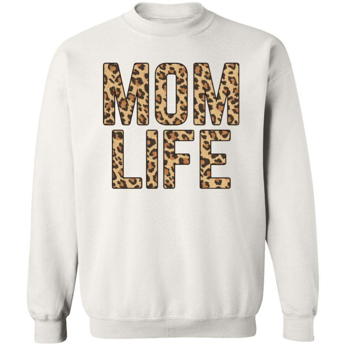 Mom Life Leopard - Fleece Sweatshirt Momlife Shirts Leopard Shirts Mom Life Tshirts New Mom Shirt Boy Mom Shirt Leopard Shirt Cheetah - Teechipus