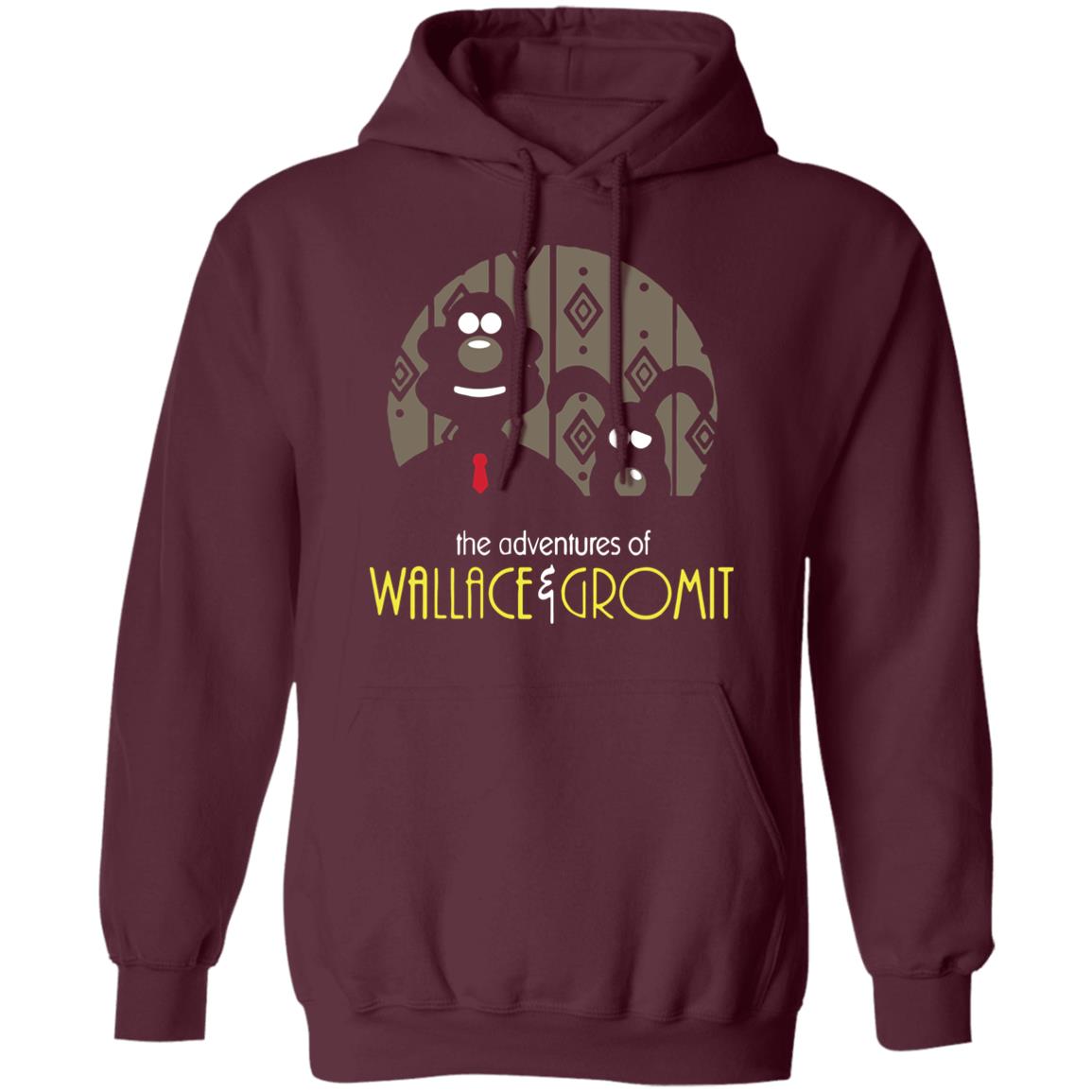 Wallace and Gromit Shirt. A special gift and that suitable for everyone black HoodieSweatshirt Plus Size - Teechipus