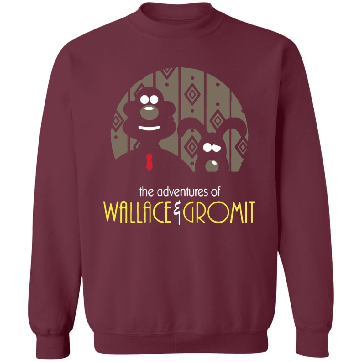 Wallace and Gromit Shirt. A special gift and that suitable for everyone black HoodieSweatshirt Plus Size - Teechipus