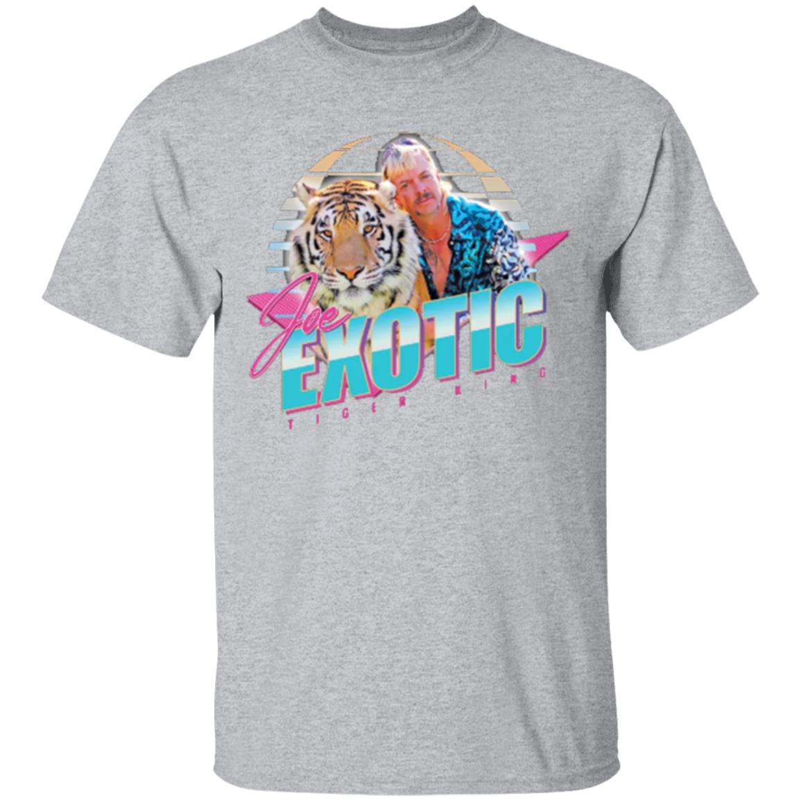 Joe Exotic The Tiger King 80's Jumper Sweatshirt Cat Rescue TV Show Series Retro T Shirt - Teechipus