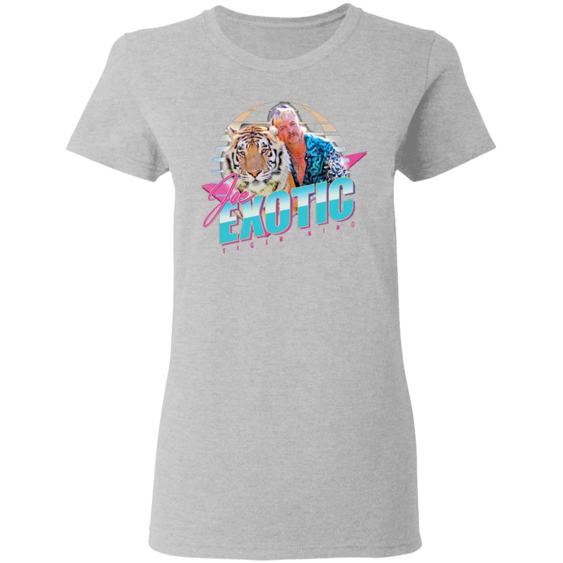 Joe Exotic The Tiger King 80's Jumper Sweatshirt Cat Rescue TV Show Series Retro T Shirt - Teechipus