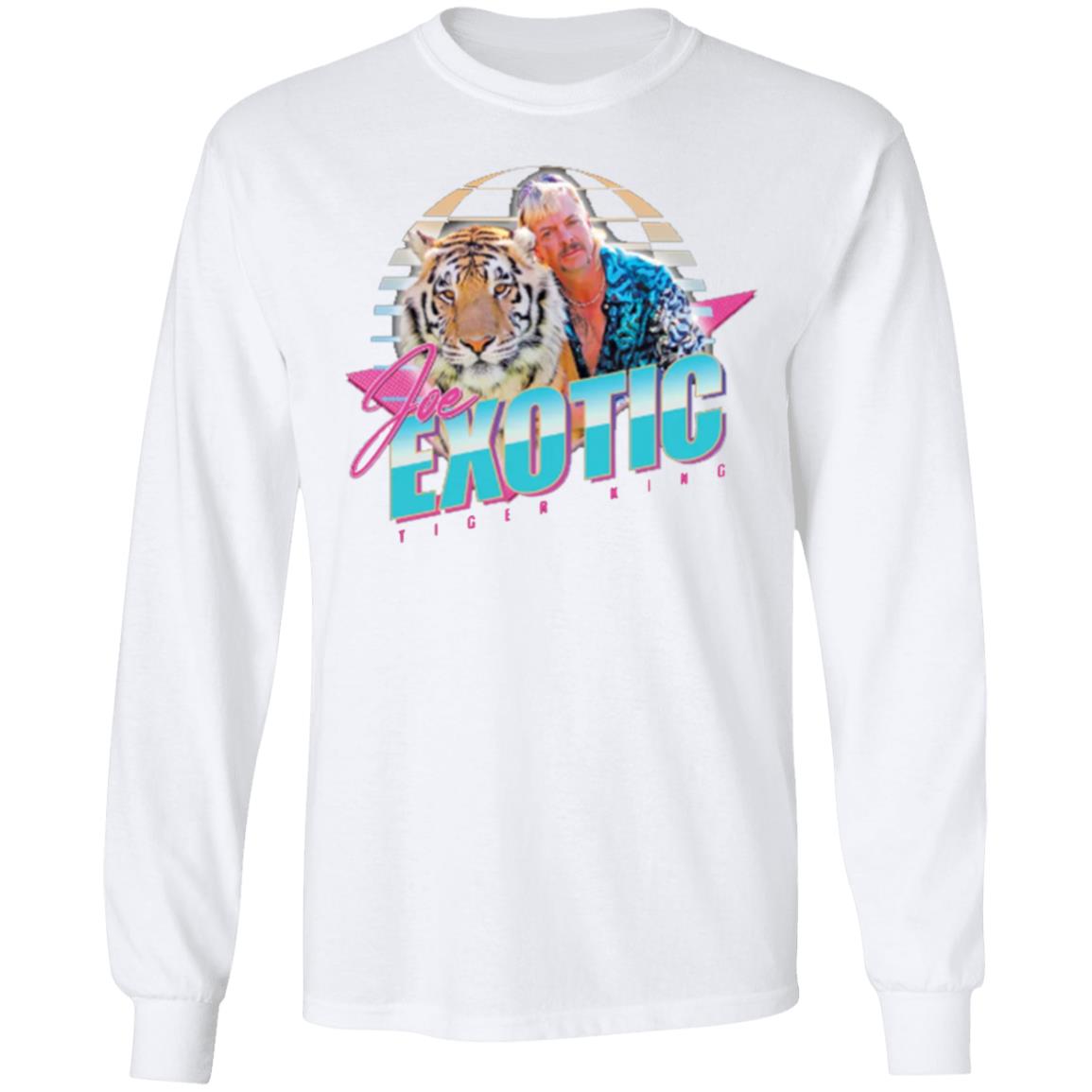 Joe Exotic The Tiger King 80's Jumper Sweatshirt Cat Rescue TV Show Series Retro T Shirt - Teechipus